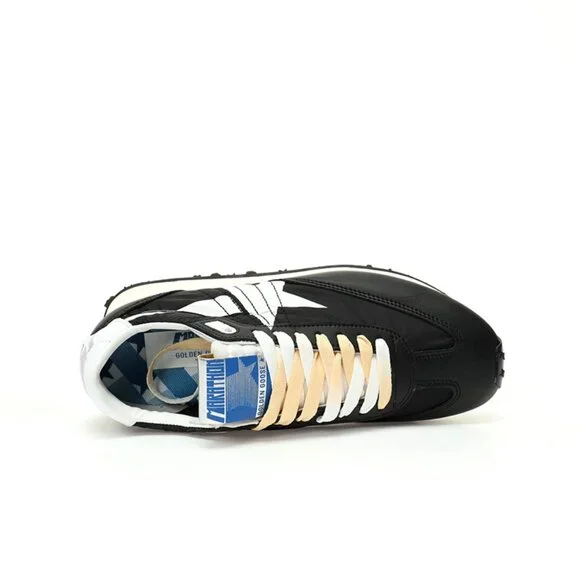 Black & White & Blue Marathon Sneakers By Golden Goose - Picture 7 of 8